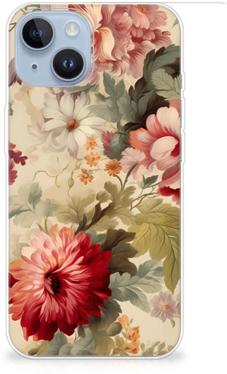 TPU Case voor Apple iPhone 14 Bloemen