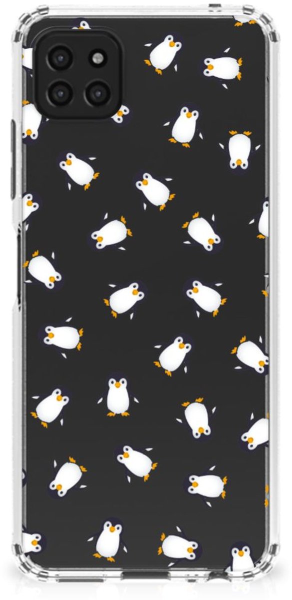 Doorzichtige Silicone Hoesje voor Samsung Galaxy A22 5G Pinguïn