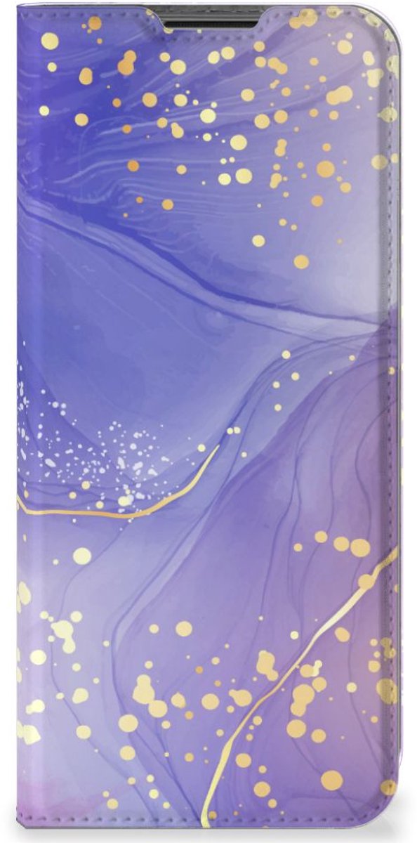 Bookcase voor Nokia G50 Watercolor Paars