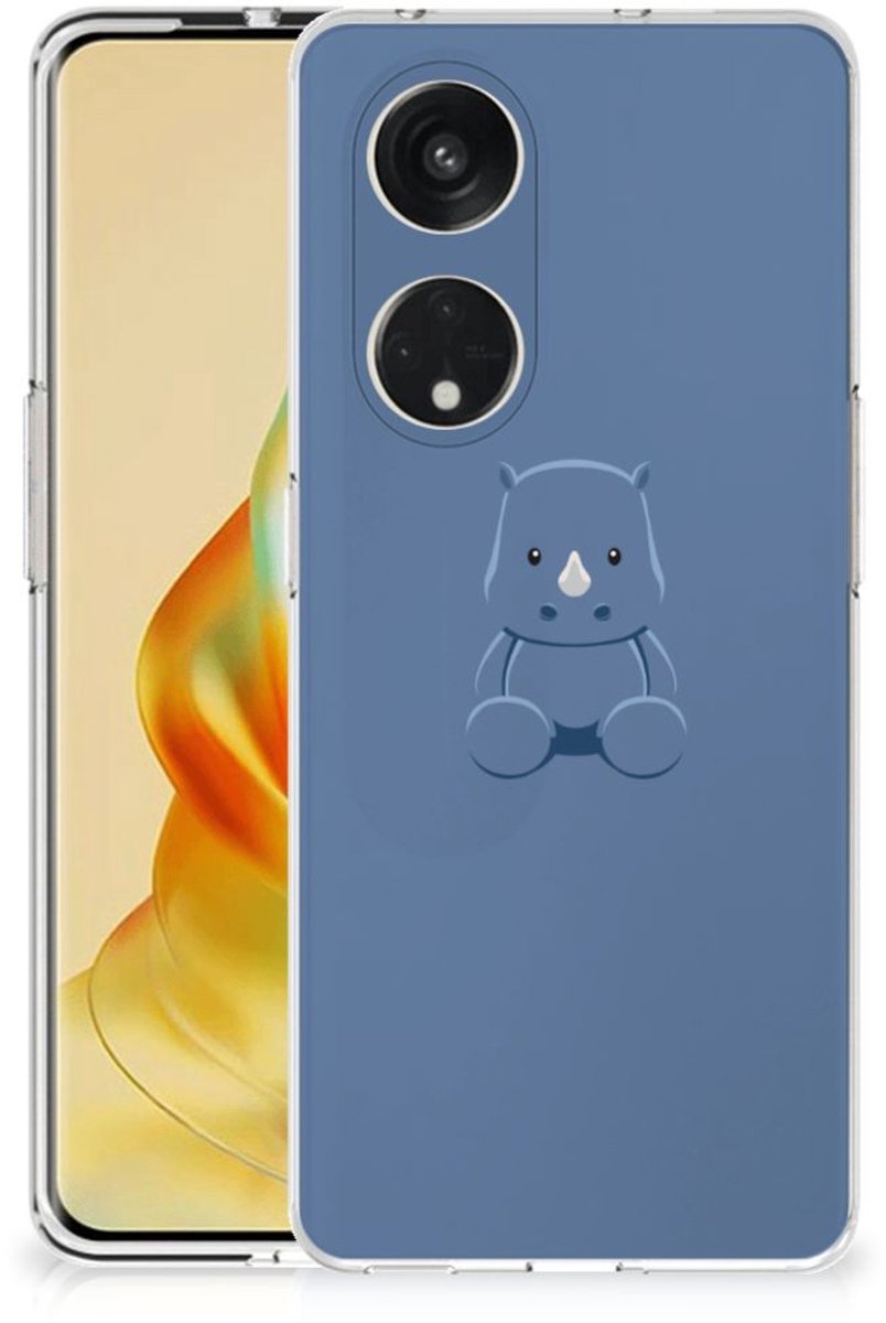 OPPO Reno8 T 5G Telefoonhoesje met Naam Baby Rhino