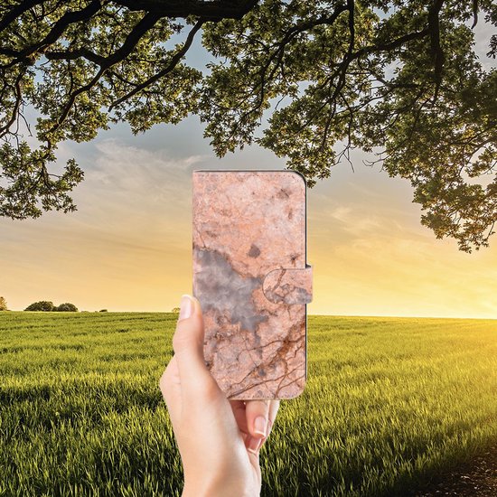 Etui pour Téléphone OPPO Reno8 T 5G Coque Orange De Marbre