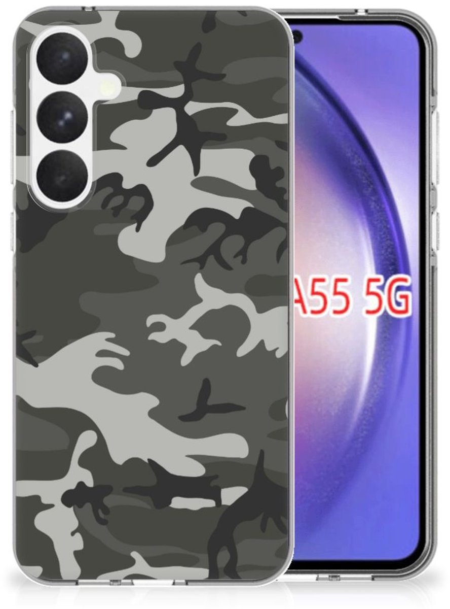 TPU Hoesje voor Samsung Galaxy A55 TPU bumper Army Light