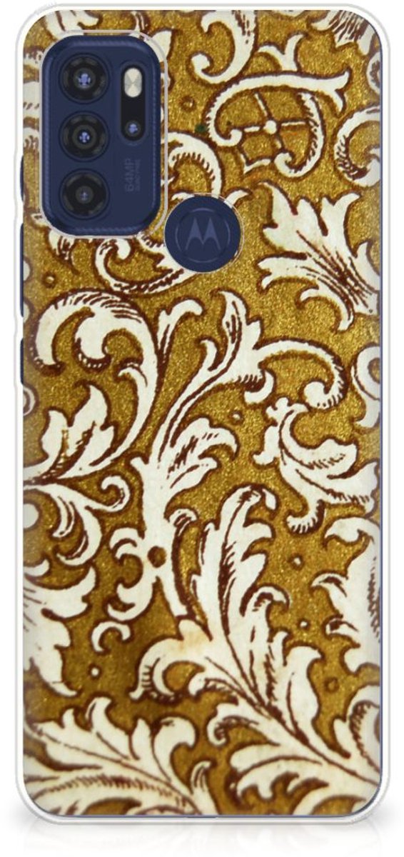 Siliconen Hoesje Motorola Moto G60s Barok Goud