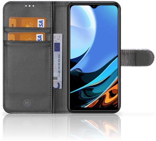 Coque Xiaomi Redmi 9T | Poco M3 Phone Bag Fleurs Blue DTMP
