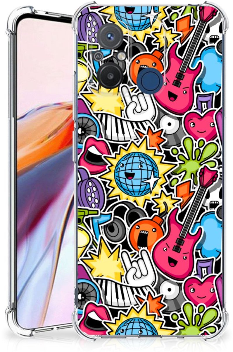 Xiaomi Redmi 12C Anti Shock Bumper Case Punk Rock