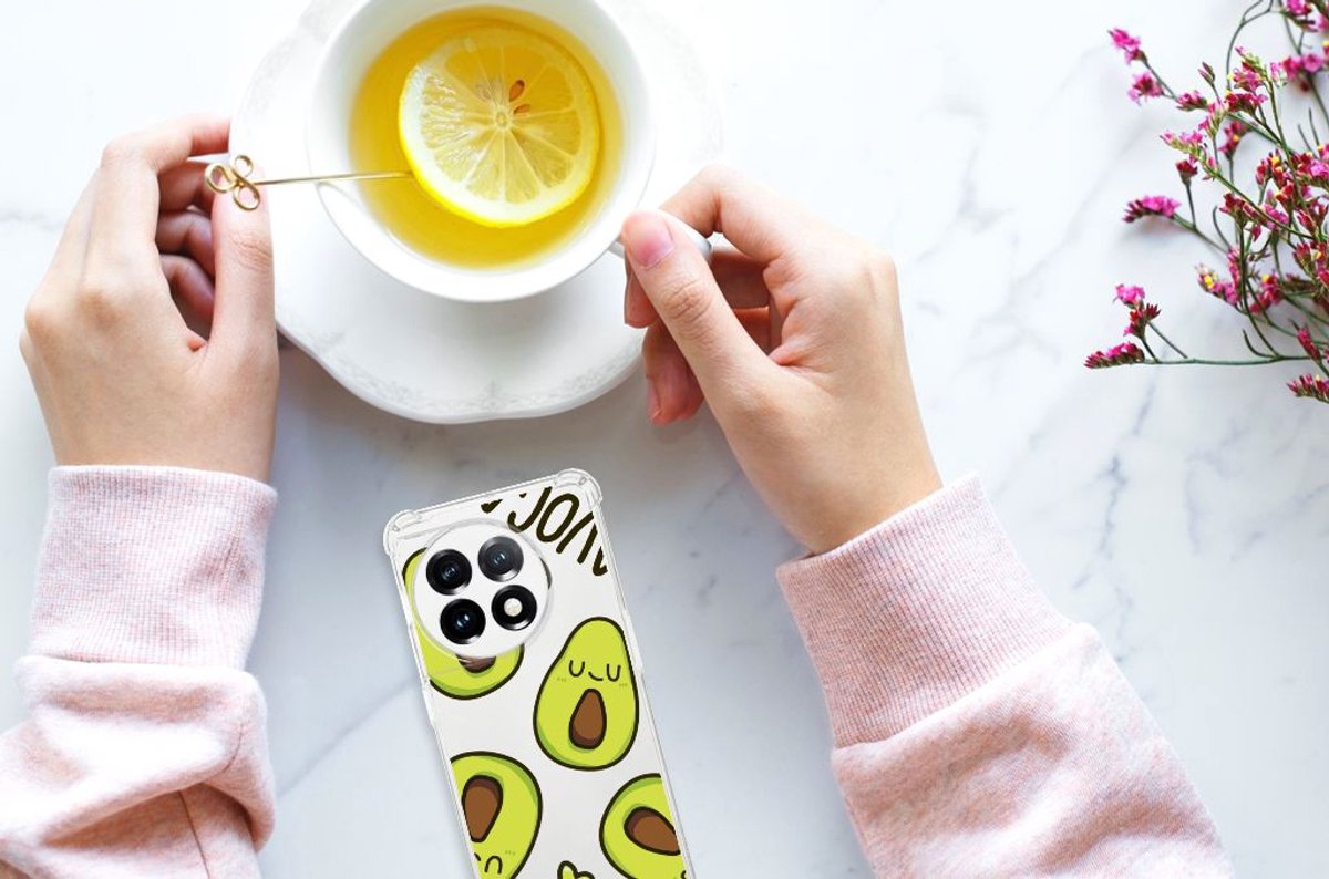 OnePlus 11 Stevig Bumper Hoesje Avocado Singing