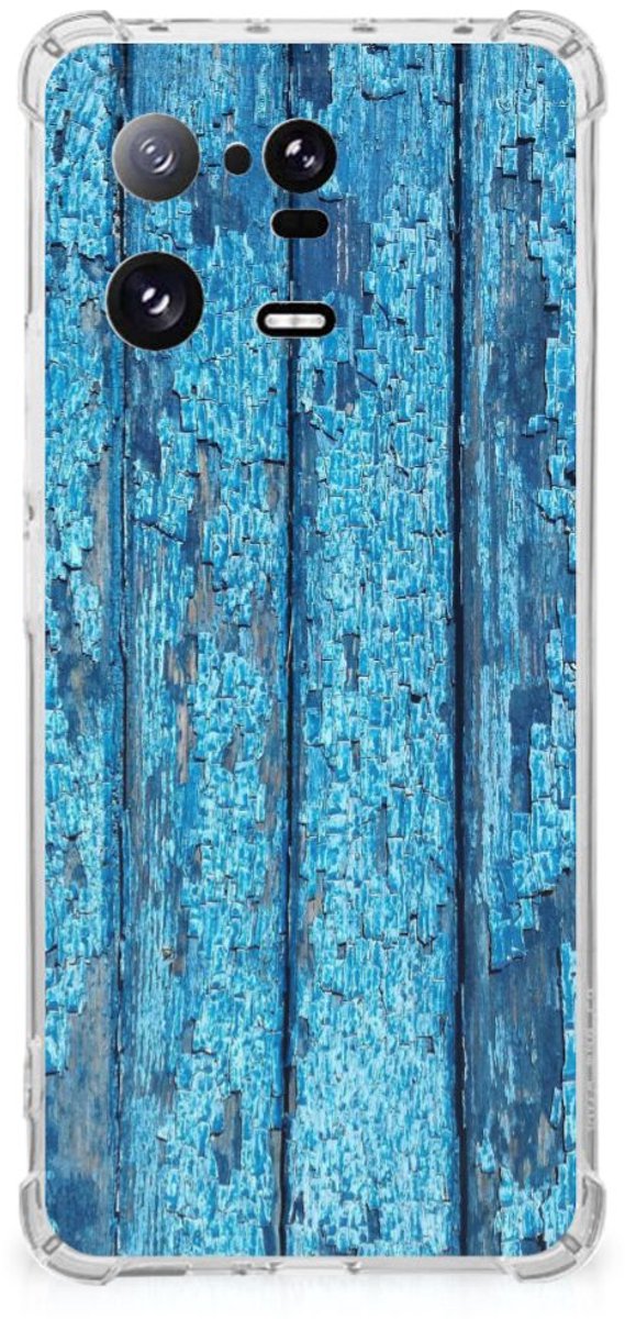 Xiaomi 13 Pro Stevig Telefoonhoesje Wood Blue