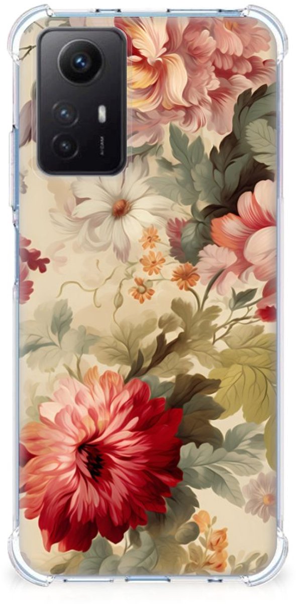 Back Cover voor Case voor Xiaomi Redmi Note 12s Bloemen