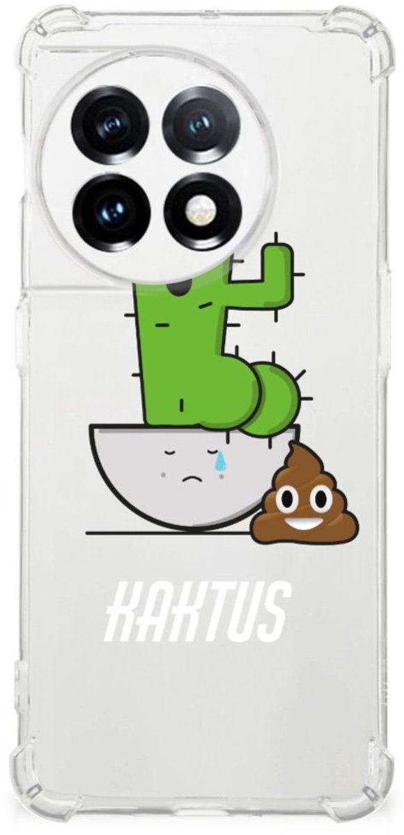 OnePlus 11 Stevig Bumper Hoesje Cactus Poo