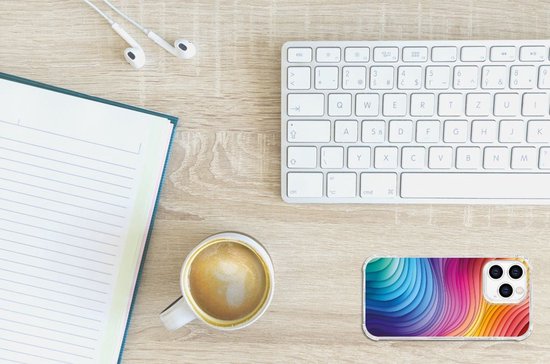 Coque antichoc adaptée à iPhone 14 Pro Rainbow