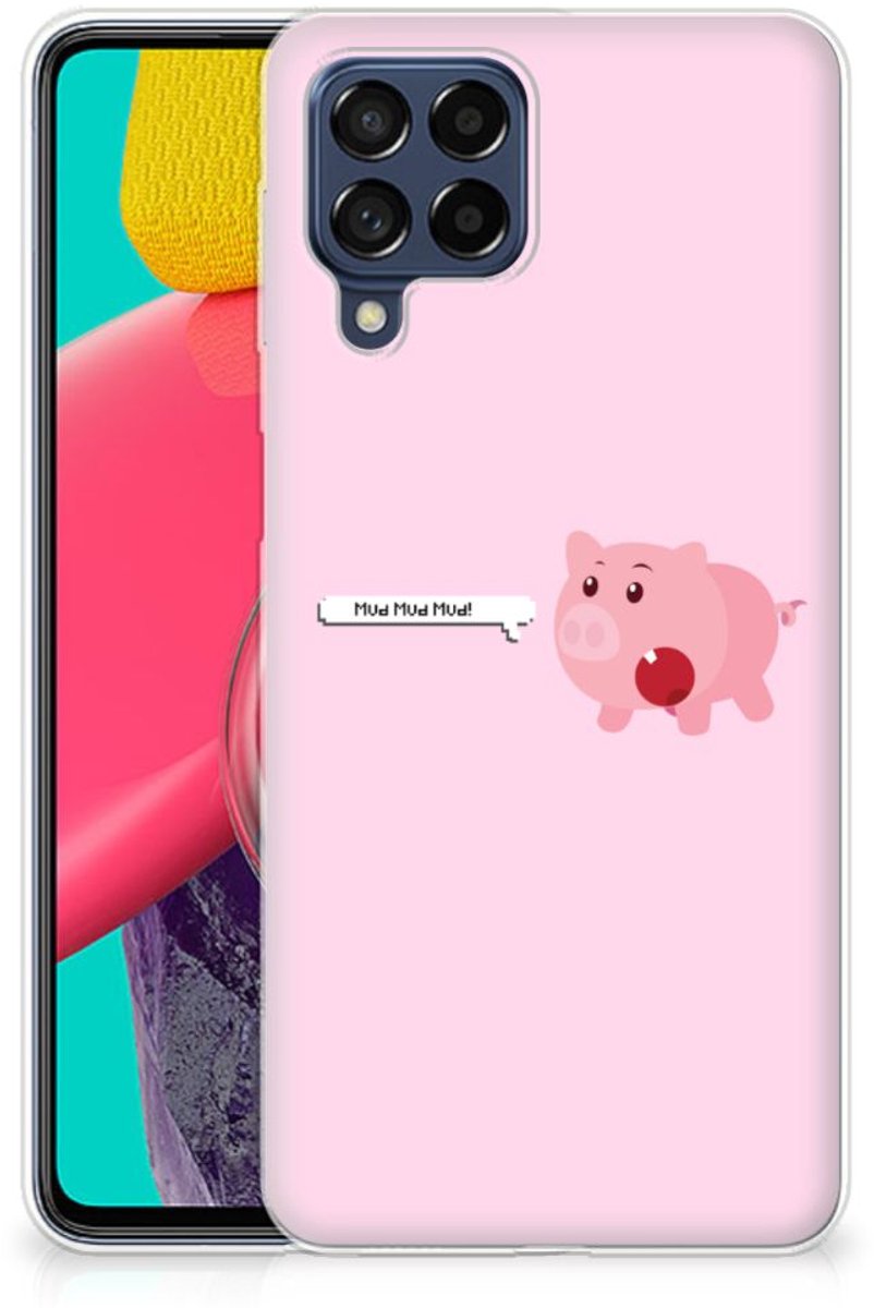 Samsung Galaxy M53 Telefoonhoesje met Naam Pig Mud