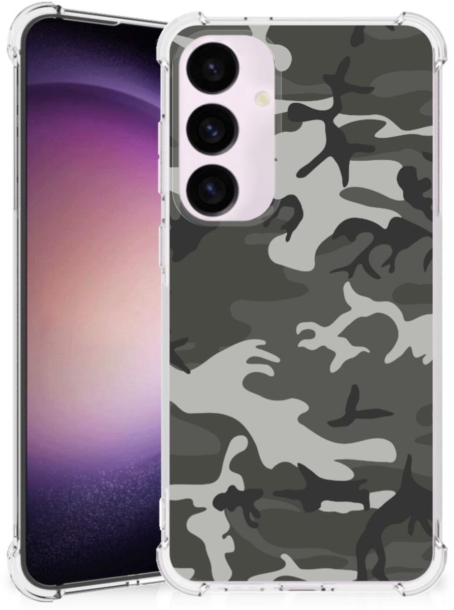 Samsung Galaxy S24 Plus Doorzichtige Silicone Hoesje Army Light