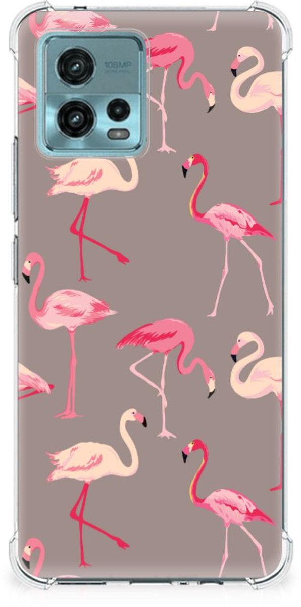 otorola Moto G72 Case Anti-shock Flamingo