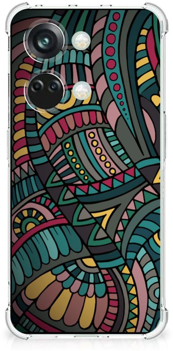 OnePlus Nord 3 Doorzichtige Silicone Hoesje Aztec