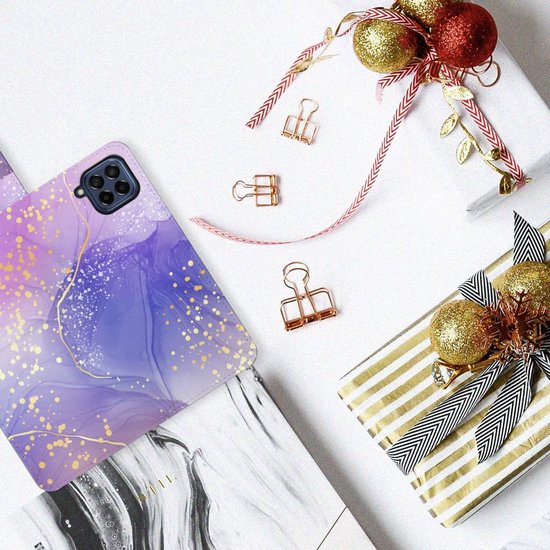 Coque adaptée au Samsung Galaxy M53 Aquarelle Violet