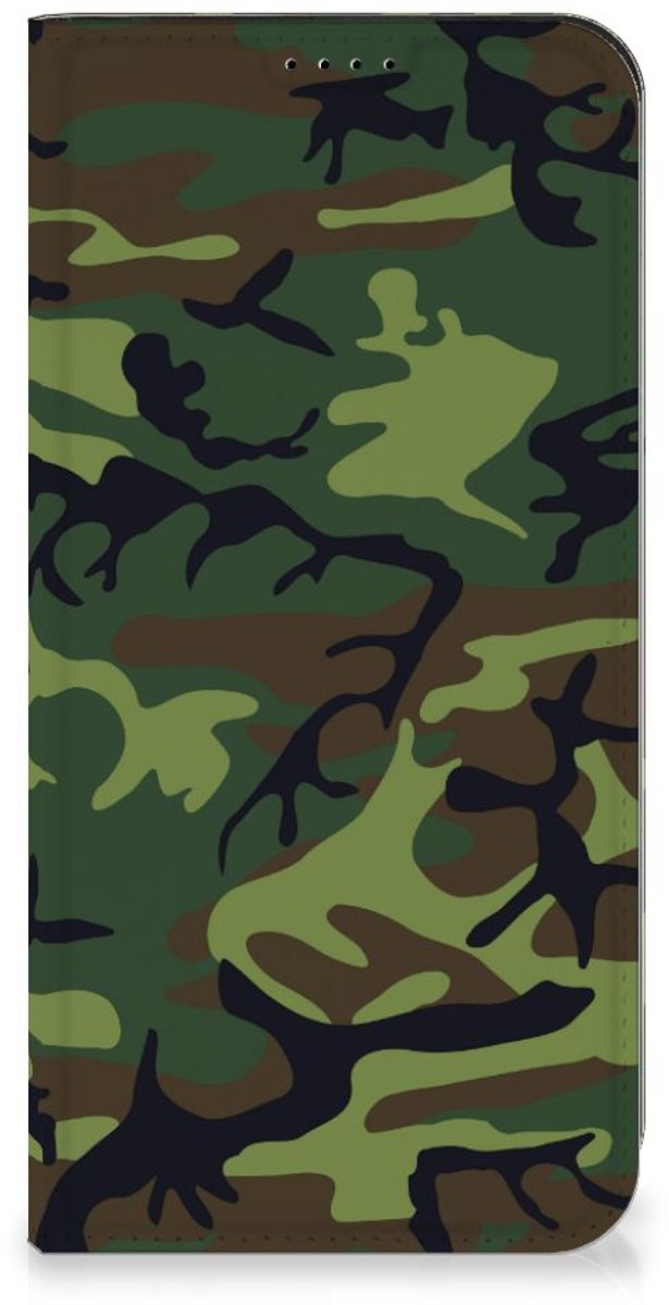 Samsung Galaxy A55 Hoesje met Magneet Army Dark