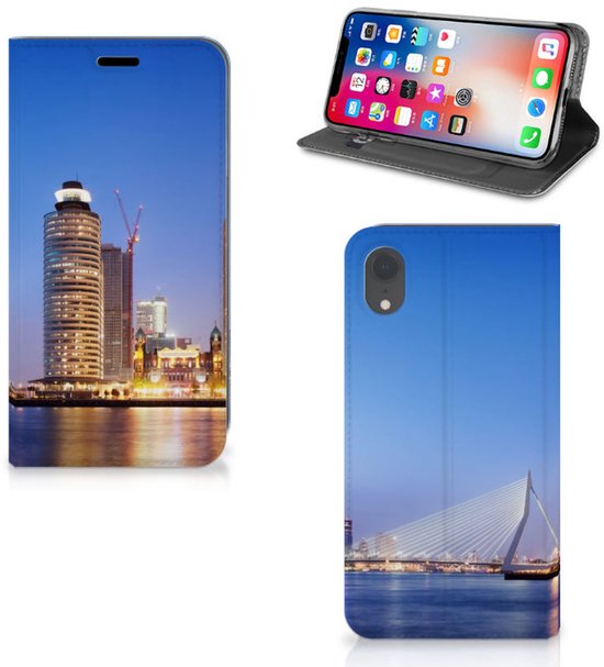 Couverture de livre pour iPhone XR avec fermeture magnétique Rotterdam