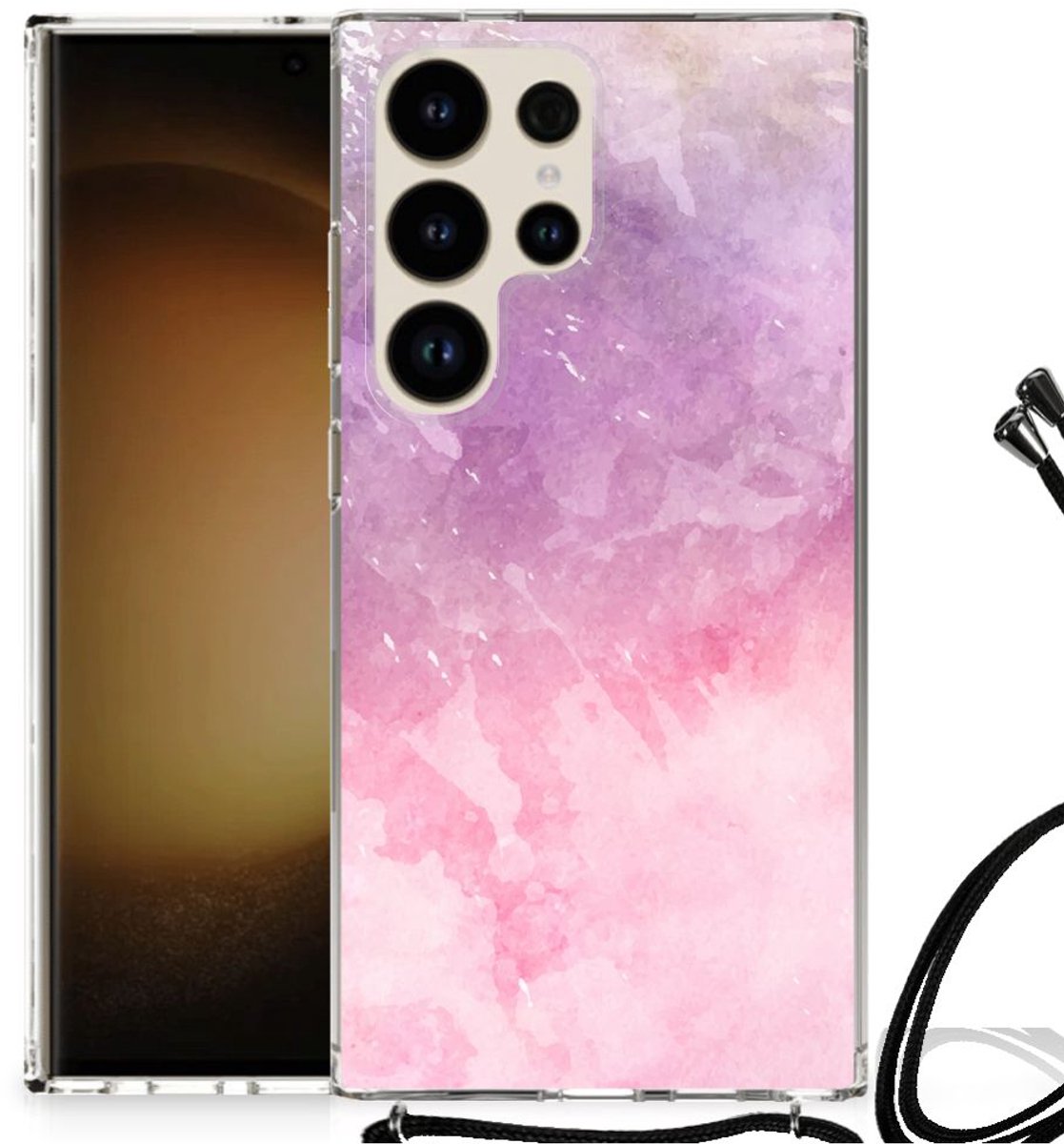 Back Cover Samsung Galaxy S24 Ultra Pink Purple Paint