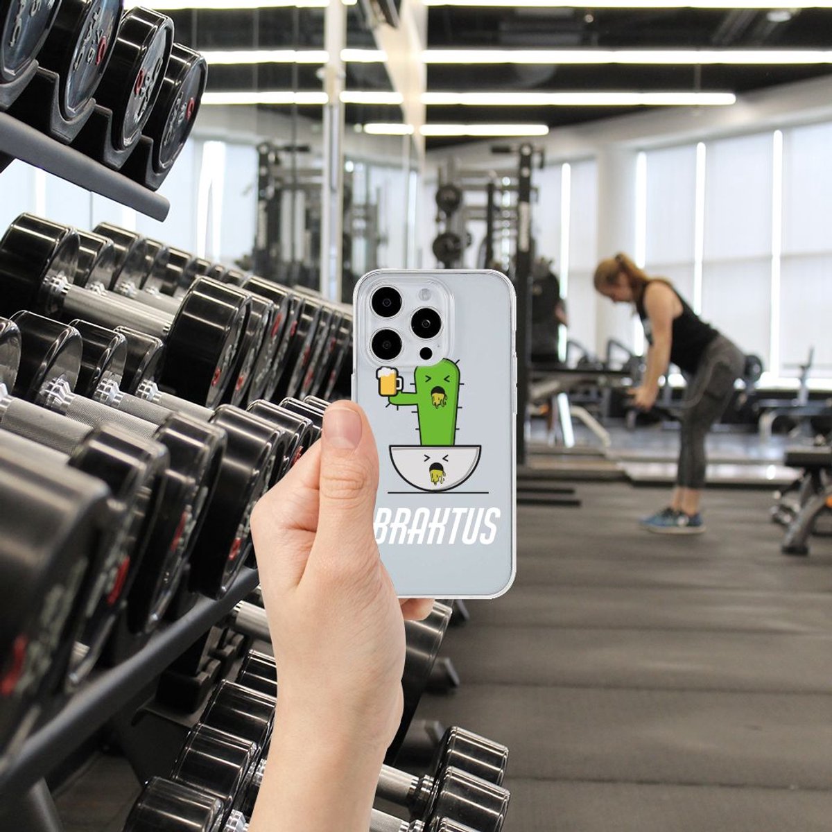 iPhone 15 Pro Telefoonhoesje met Naam Braktus