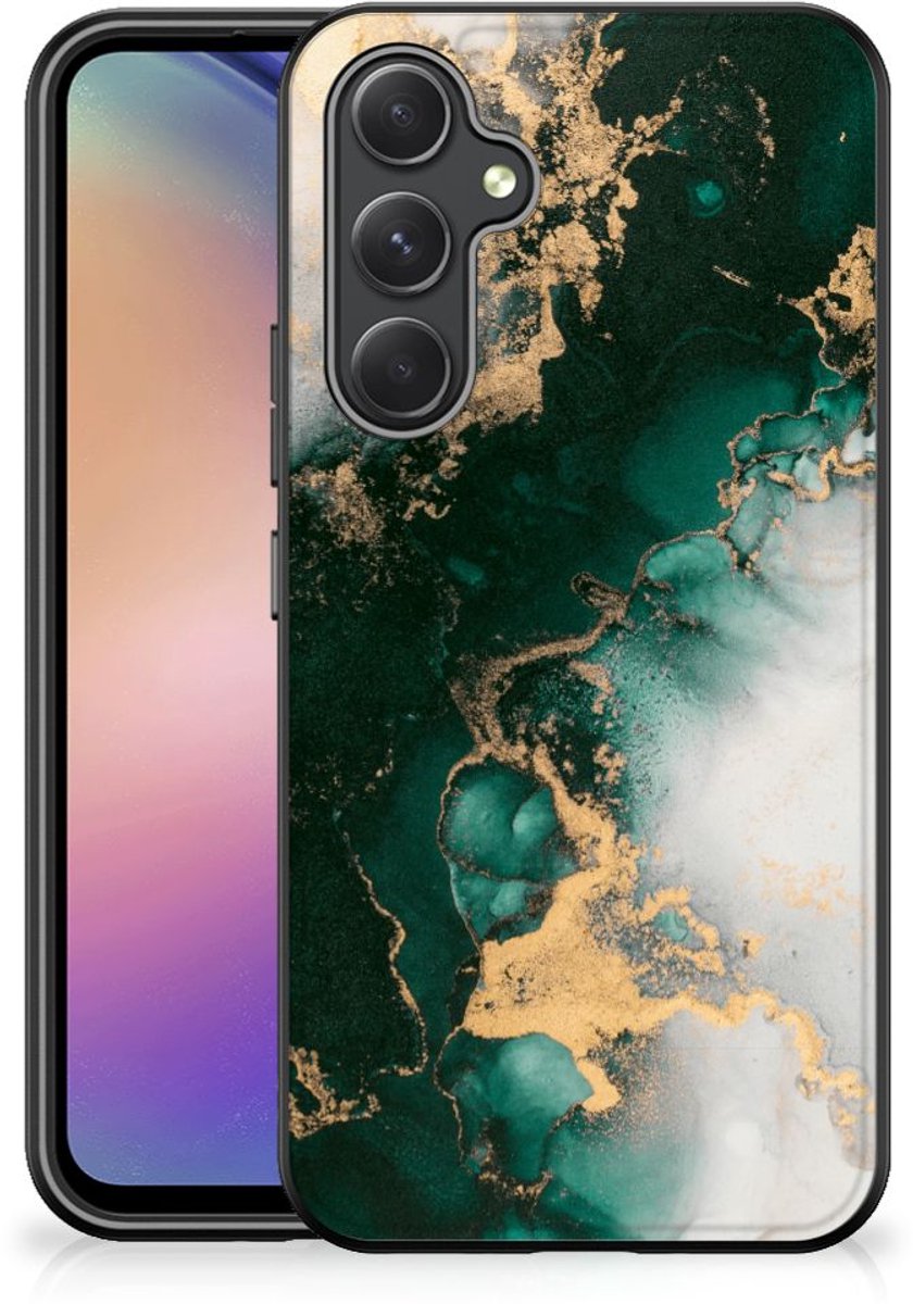 Marmeren Print Telefoonhoesje voor Samsung Galaxy A54 Marmer Groen