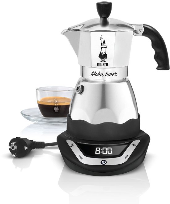 Bialetti Easy Timer Moka espressomaker Percolator kops