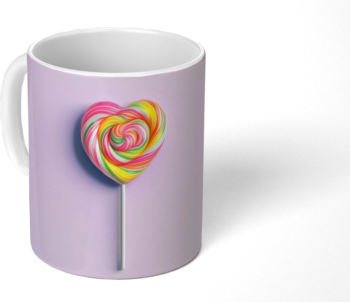 Mok - Koffiemok - Hart - Lolly - Snoep - Mokken - 350 ML - Beker - Koffiemokken - Theemok