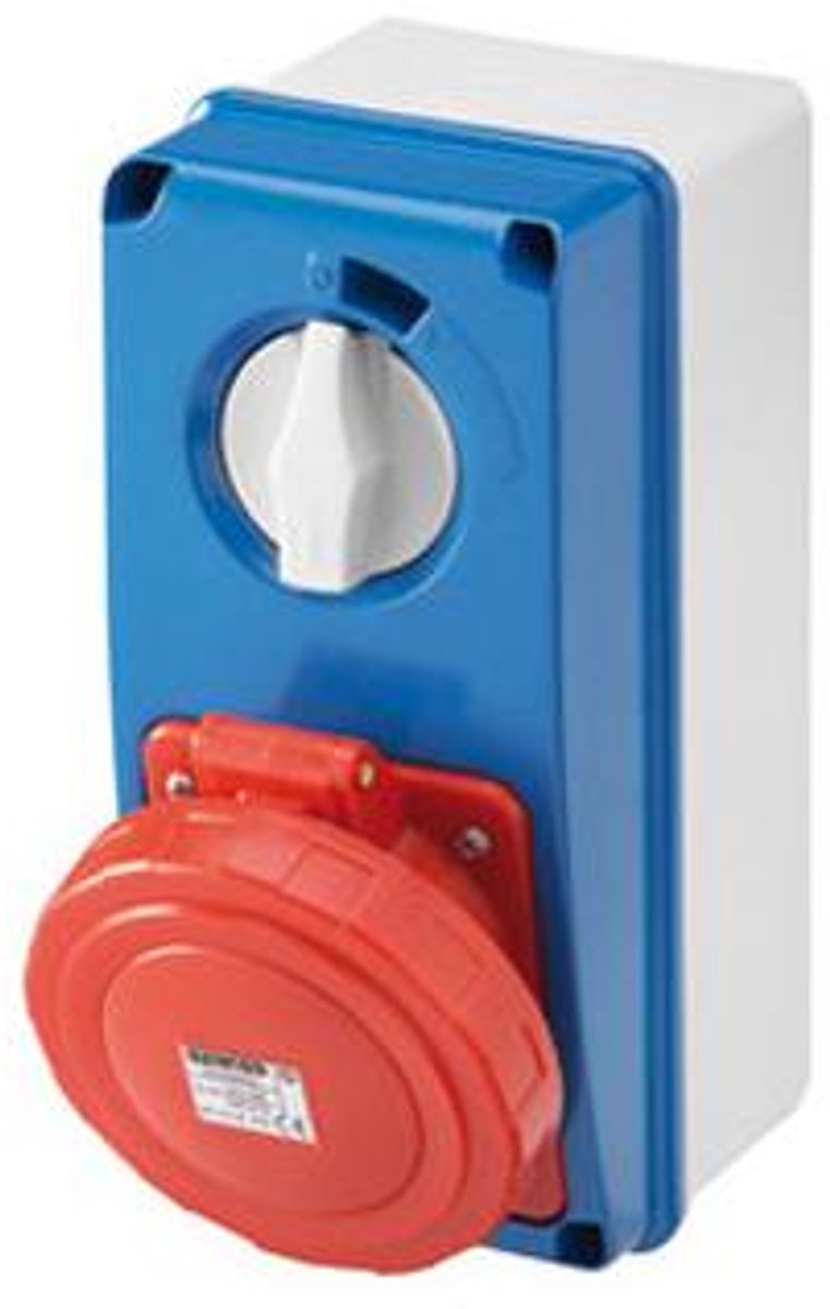 Gewiss GW66203N wandcontactdoos Geel