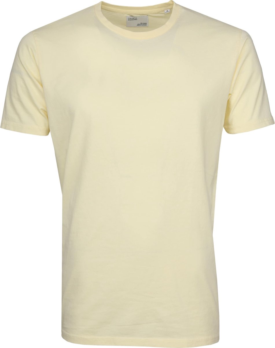 Colorful Standard T-shirt Soft Yellow - Maat XXL - Heren