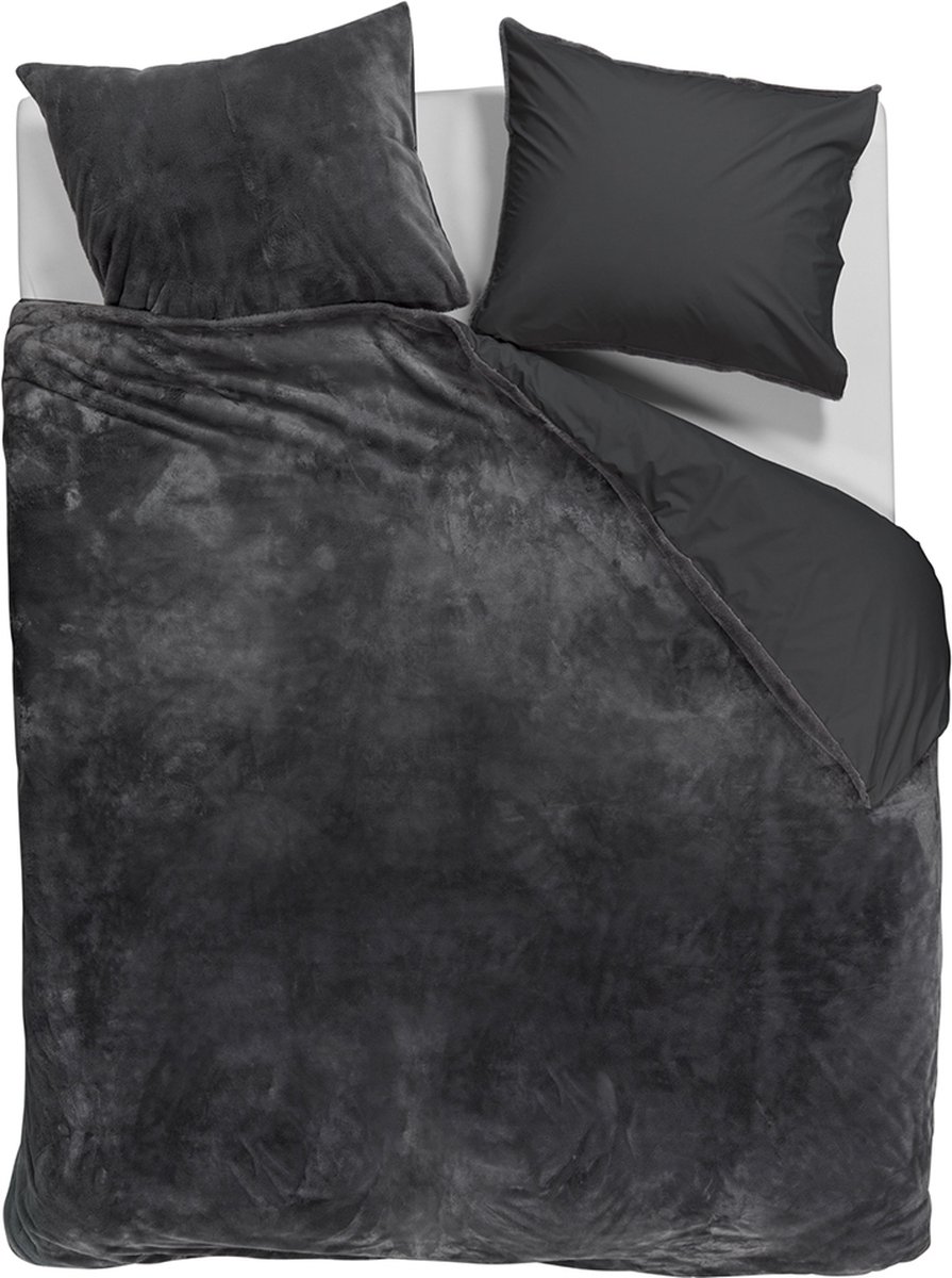 Riviera Maison Tendre dekbedovertrek - Lits-Jumeaux - 240x200/220 - Grijs