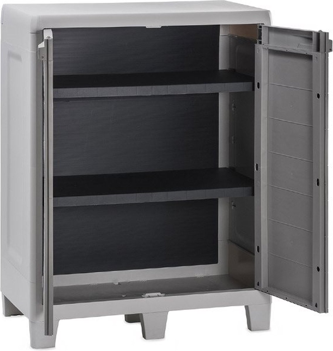 Toomax Woody's XL opbergkast laag - lichtgrijs/donkergrijs