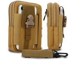 Hoesje geschikt voor Ulefone Power Armor 13 in roze camouflage tactische mobiele telefoon molle EDC etui compatibel schoudertache militaire riem case cover