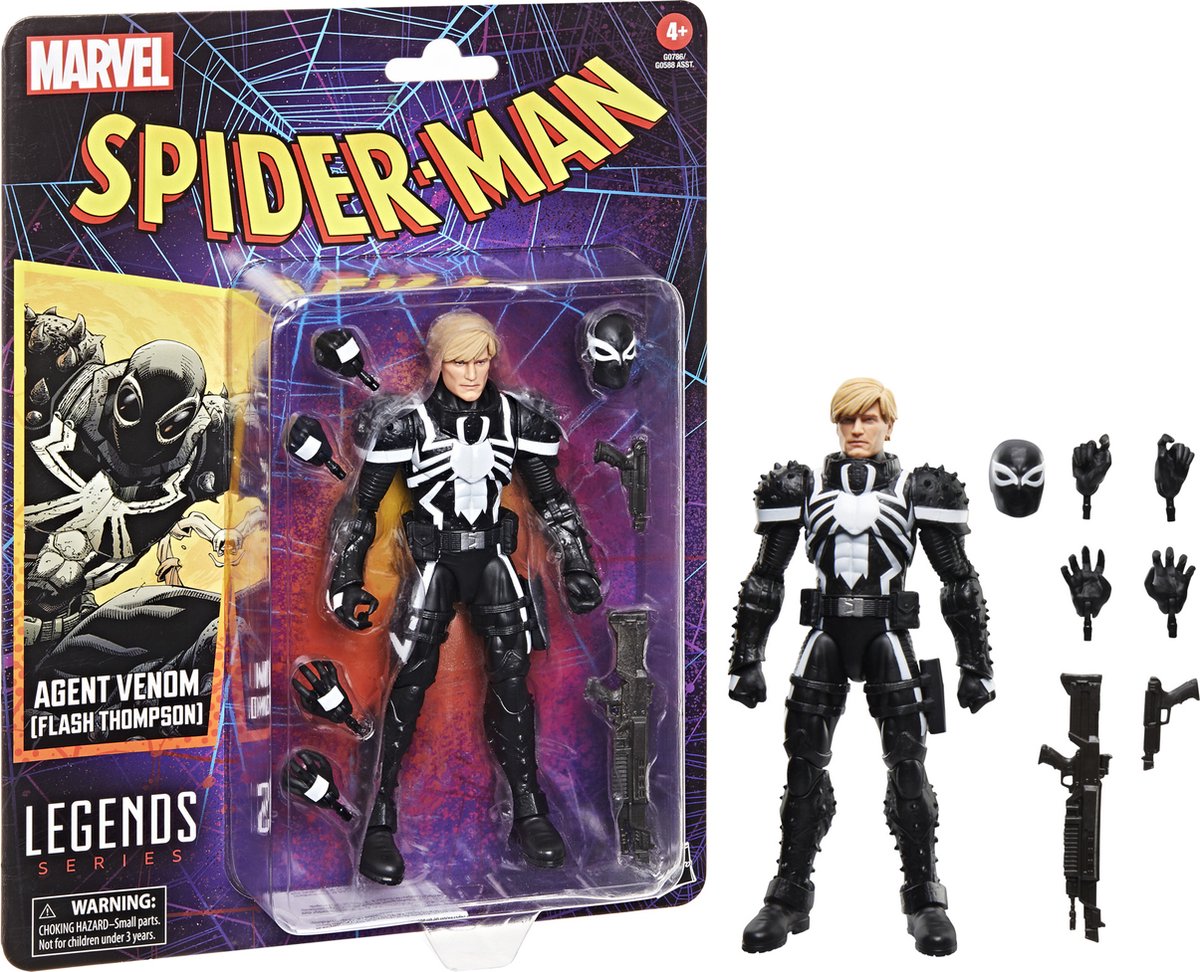 Hasbro Spider-Man Marvel Legends Retro Action Figure Agent Venom