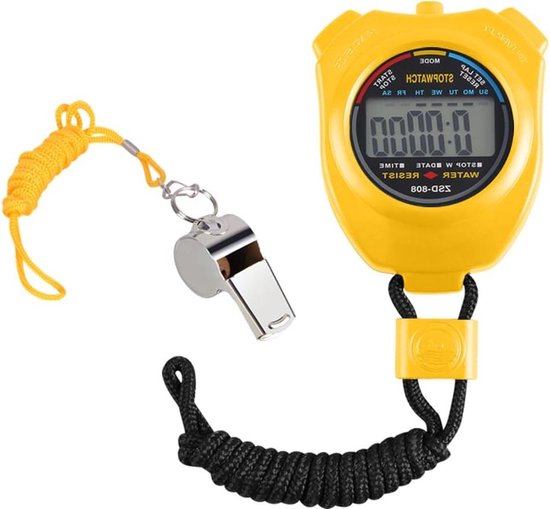 VOANZO 4 Stks met Datum Tijd en Alarm Functie Groot Scherm Shockproof Waterdichte Sport Stopwatch voor Zwemmen Running Sport Training