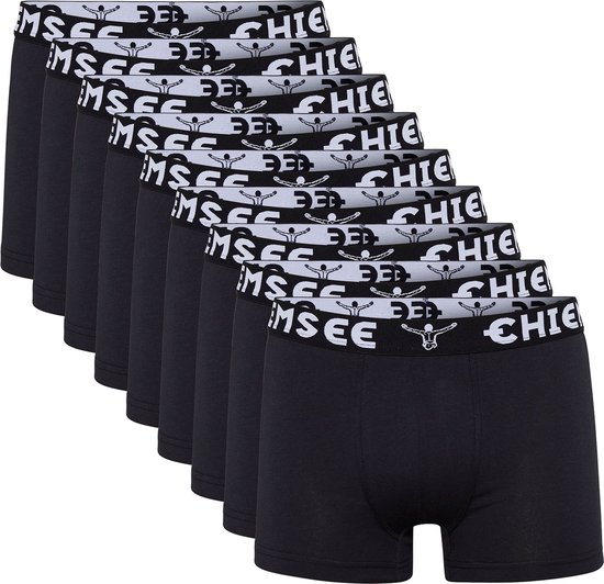 Lot de 9 boxers Chiemsee pour hommes, sous-vêtements boxeurs, coupe régulière, style rétro, lot de 9