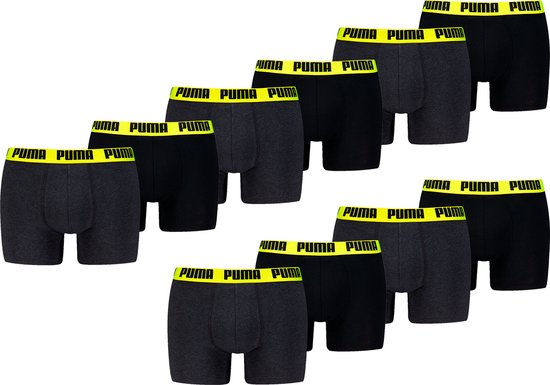 Boxer Puma Boxers Hommes Sous-vêtements de tous les jours Pantalons, Lot de 10