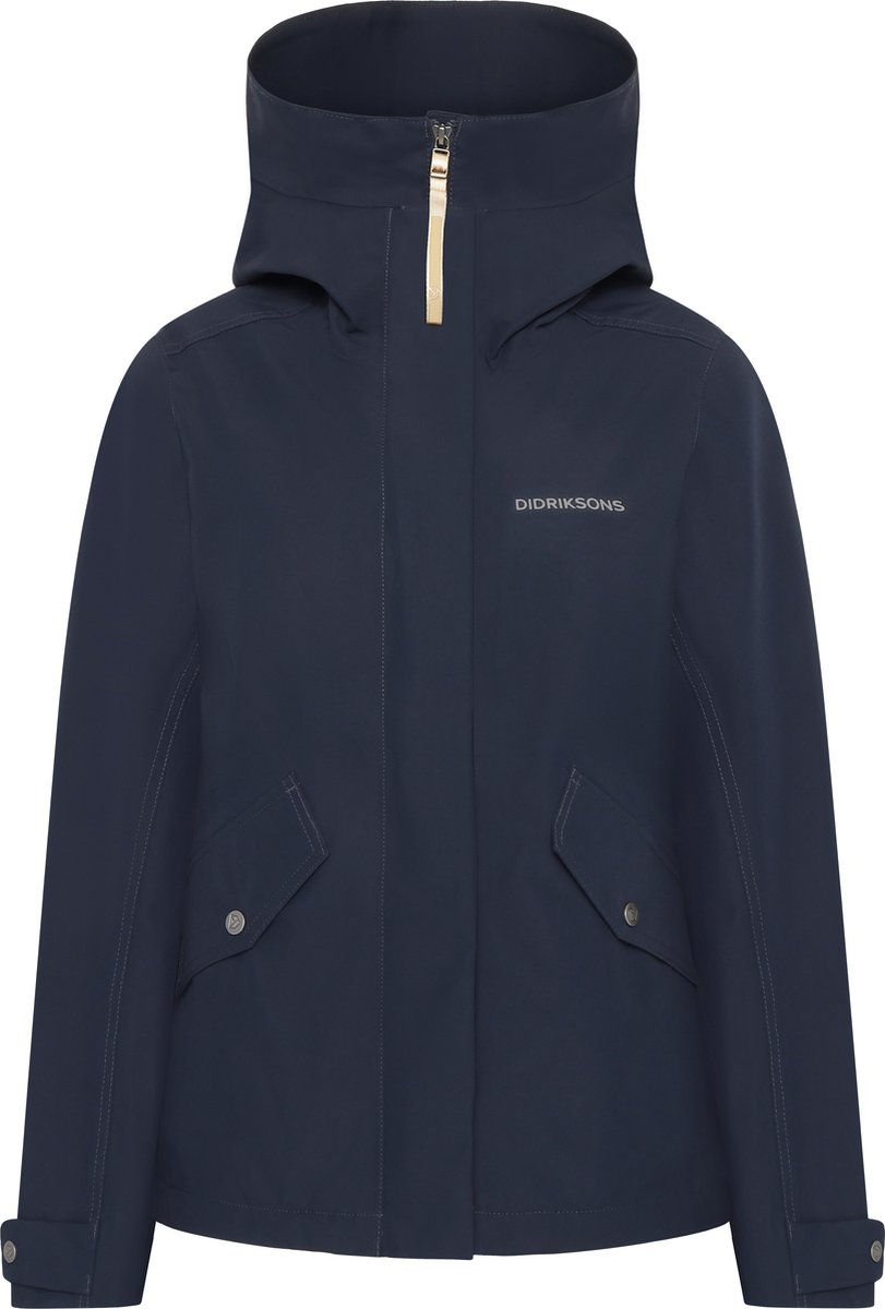 Didriksons SILJA WNS JKT Dames Outdoorjas Dark Night Blauw