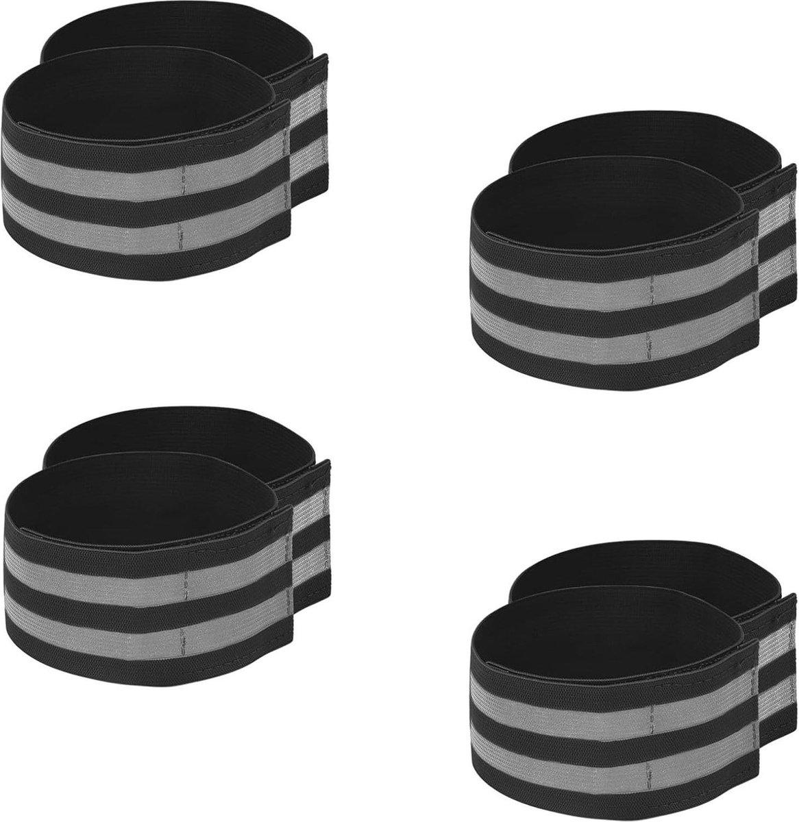 Craved Broekklemmen - Broekklem Voor Op De Fiets - PVC - Set Van 2 Stuks Zwart