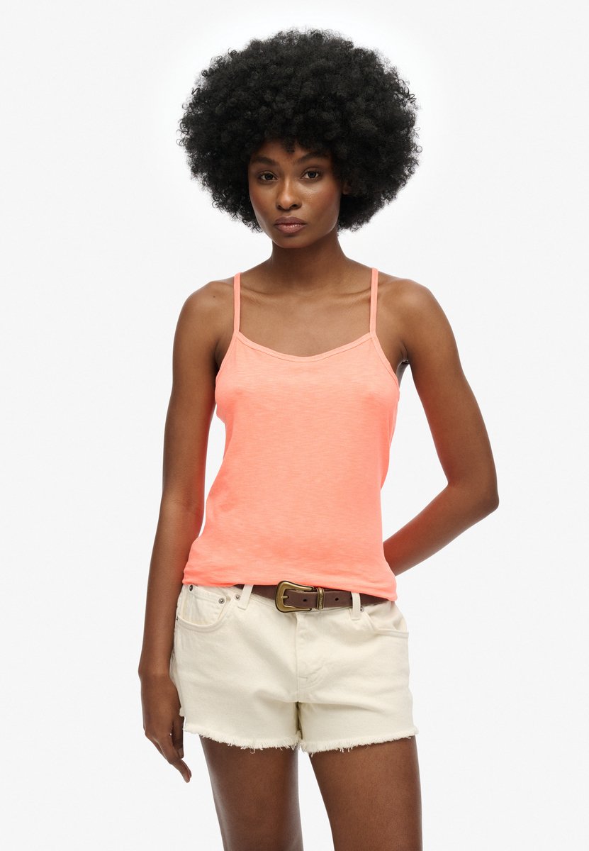 Superdry Studios-hemd met bandjes Dames Vesten Oranje
