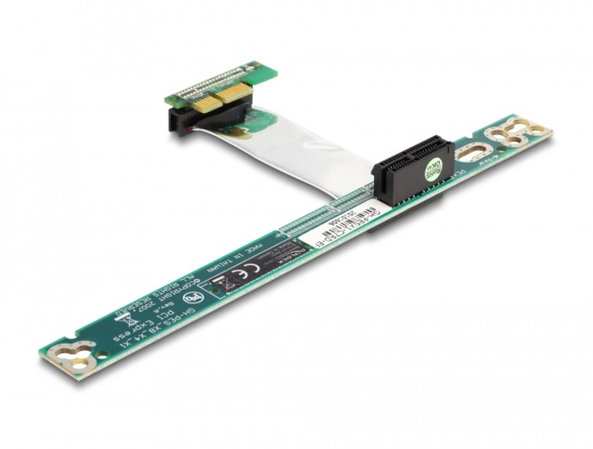Delock - Riser Karte PCI Express x1 mit flexiblem Kabel 7 cm
