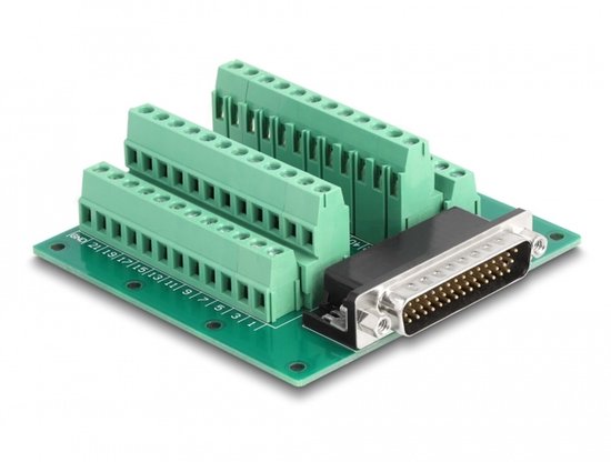 Delock D-Sub HD 44 pin male to Terminal Block for DIN rail | bol