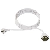 Bachmann 341.287 Stroom Verlengkabel 16 A Wit 4.00 m H05VV-F 3G 1,5 mm²