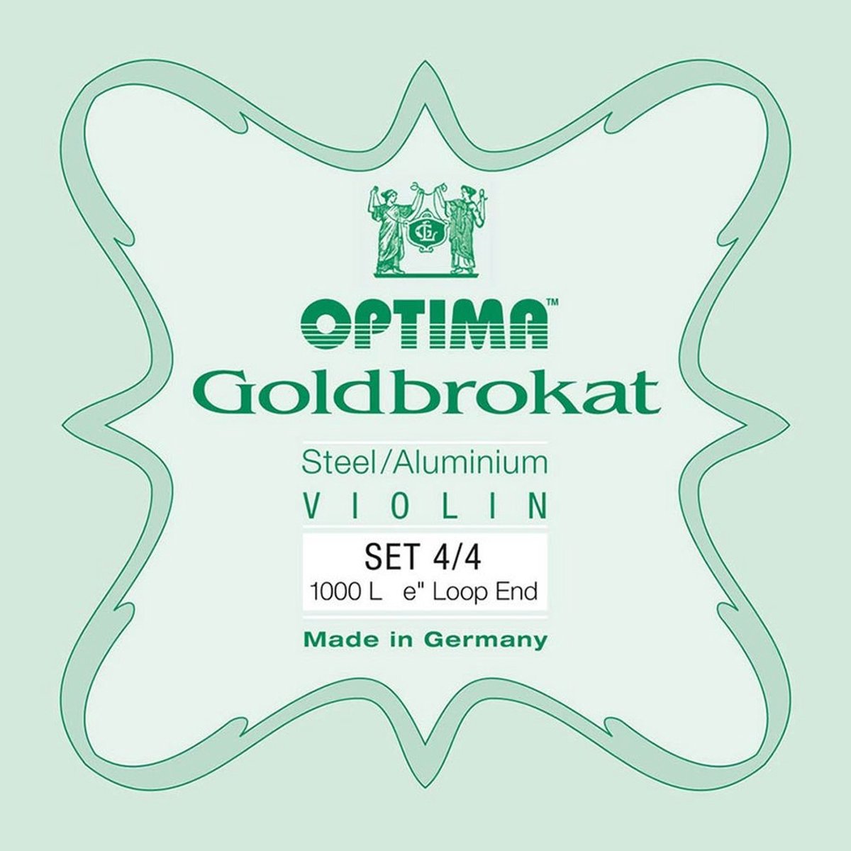 Optima 1000-44-L string set for violin 4/4, steel & aluminum, with loop end E-1 string