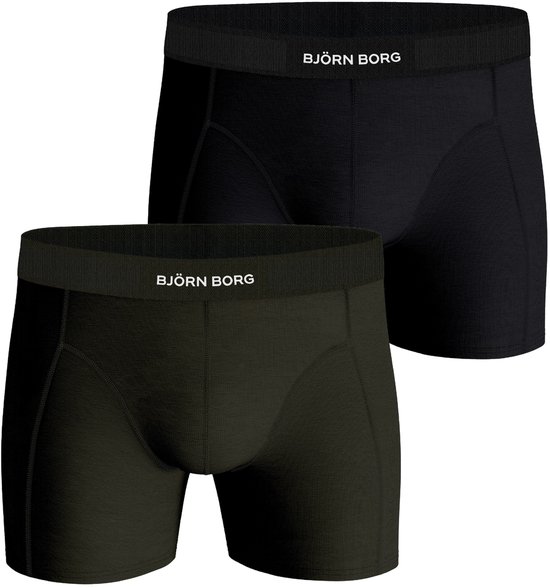Boxers Björn Borg Lyocell - boxers homme longueur normale (pack de 2) - multicolore - Taille : M