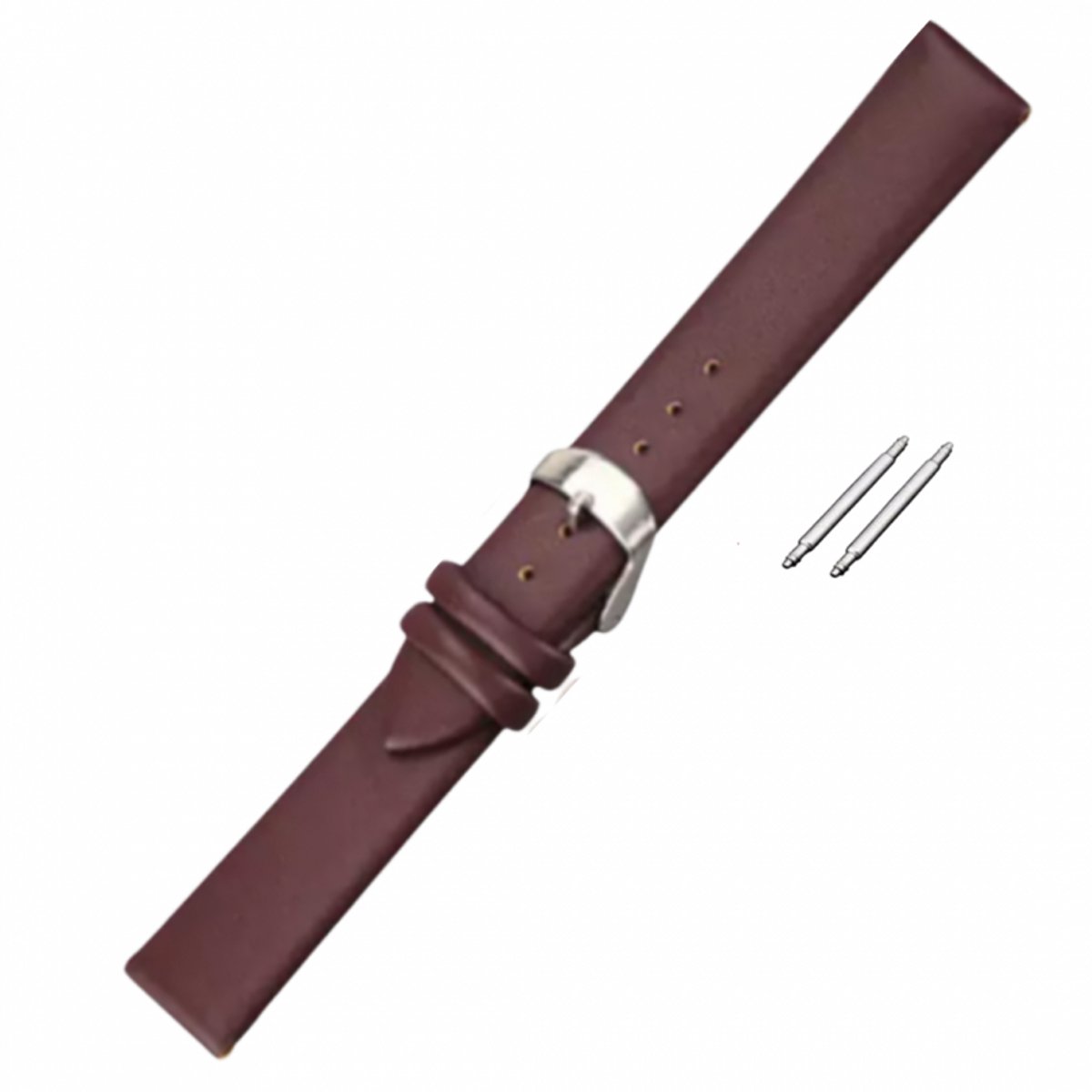 Horlogebandje- 18 mm- Bruin- Leer - Charme Bijoux