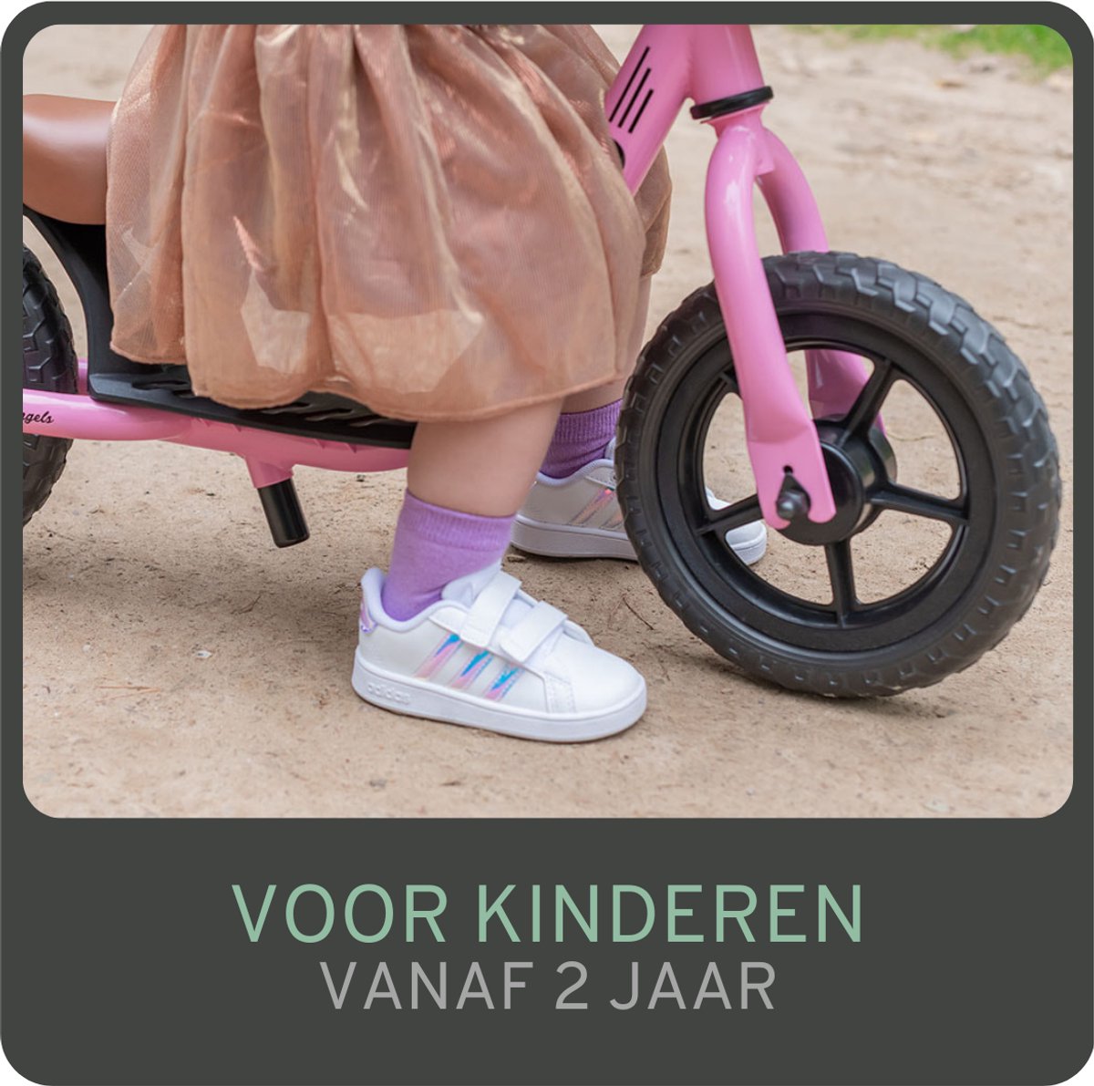 Bandits & Angels Metalen Loopfiets Starter Roze met Voetenplank vanaf 2 Jaar - Limited Edition - Roze Loop Fiets - Verstelbaar Zadel 29 tot 39 cm - Voor Jongens en Meisjes - Compact en Veilig - Lage Instap met Voetenplank — afbeelding 8