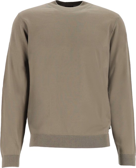 3181TM100-63 Thomas Maine heren jeans blauw v-hals trui merino wol