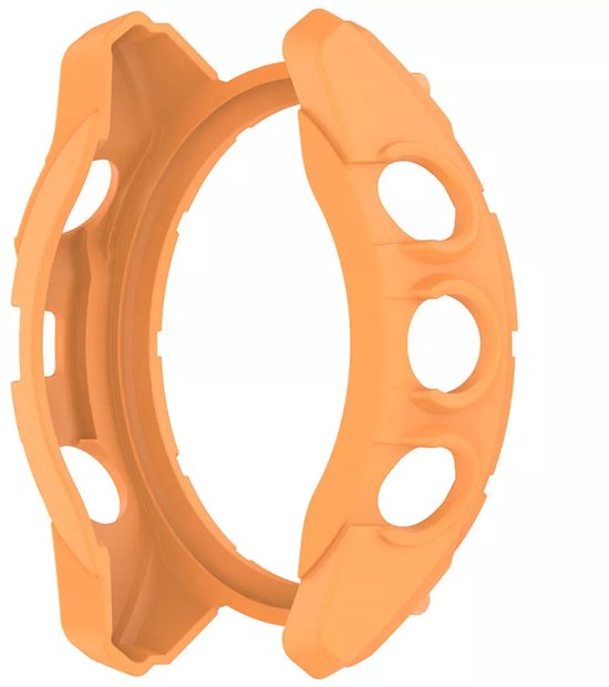 Étui robuste en TPU antichoc Strap-it - étui adapté à Garmin Fenix ​​​​8 - 47 mm AMOLED (orange)