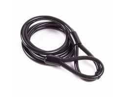 STAHLEX Staalkabel met lussen - 1.5 meter x 8MM - geplastificeerd - fietsslot - kabelslot - terraskabel