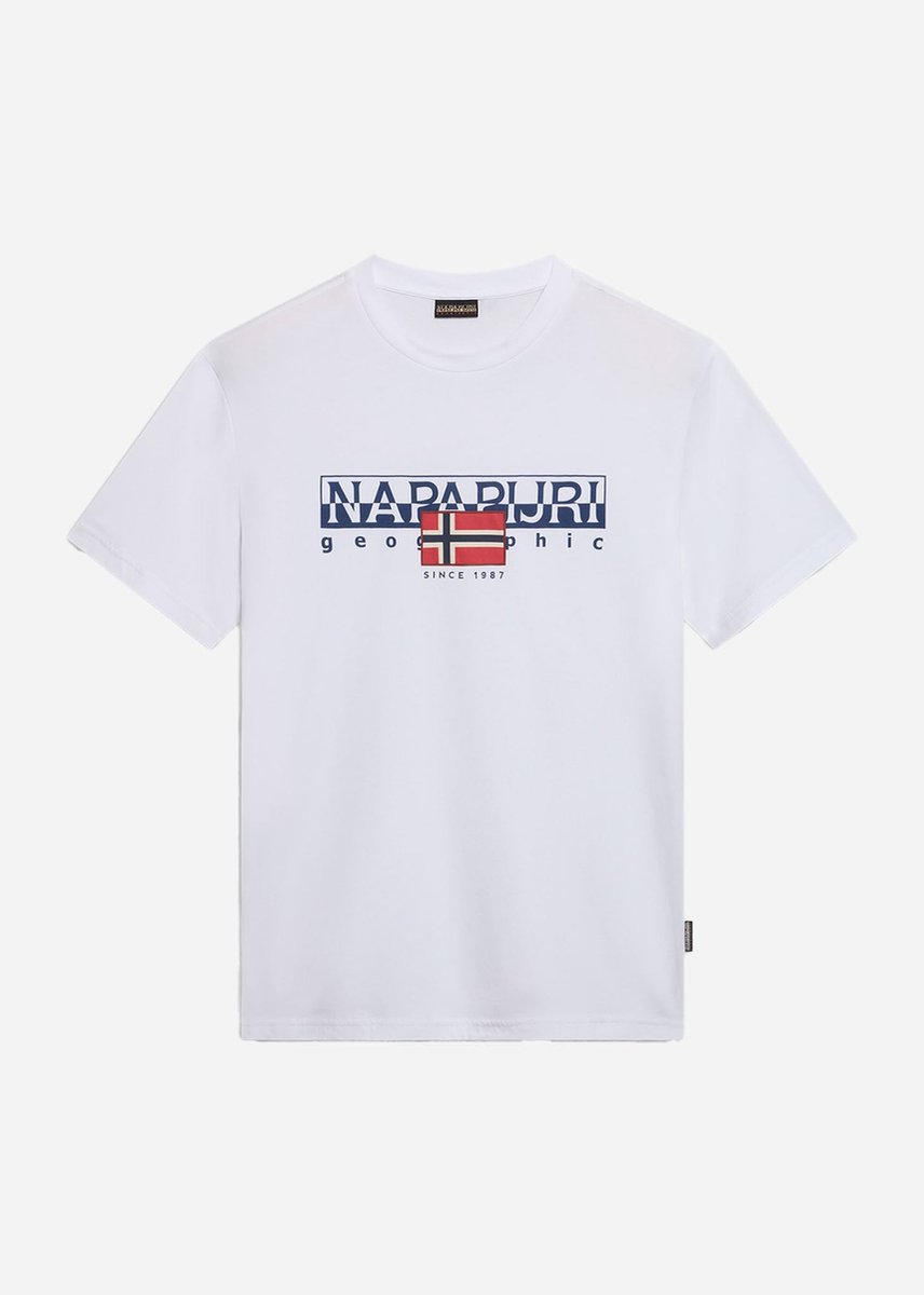 Napapijri Aylmer T-shirt Heren – Regular-fit Wit