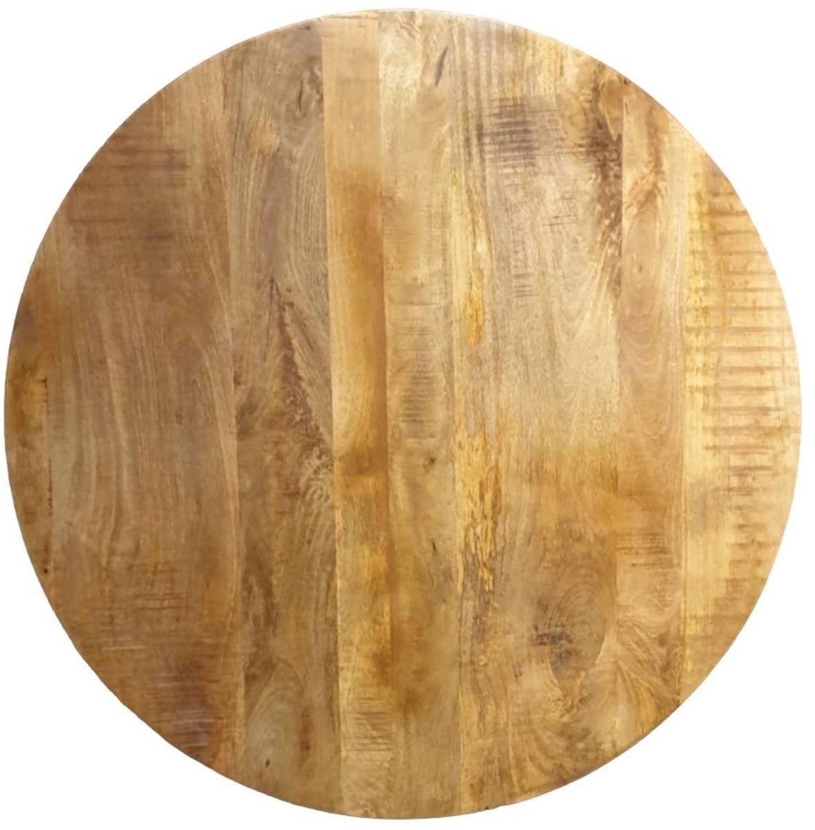 Tafelblad Mangohout rond Massief 130 cm